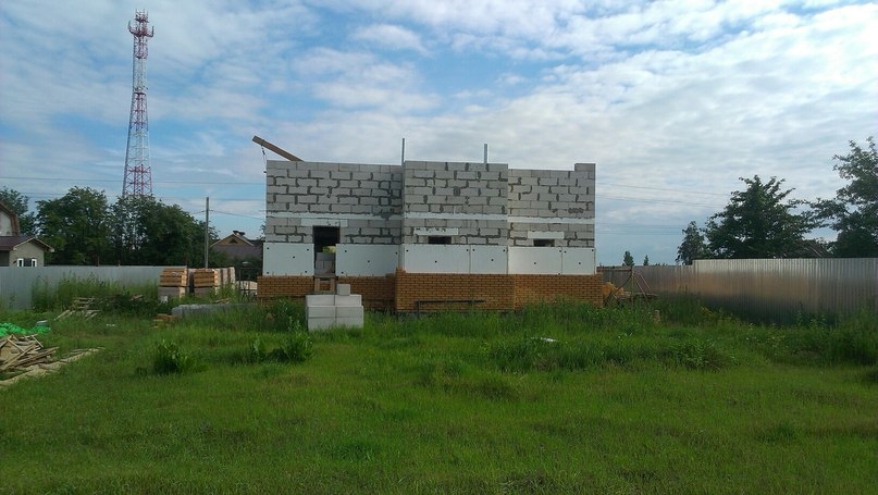Строительство Коттеджа (площадь 180м2) 2014-2017 п.Красные Озера